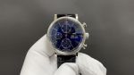 TW Factory IWC Portofino 42*13.5mm Dandong 7750 Movement Black Italian Calfskin Leather Strap Blue Face Watch